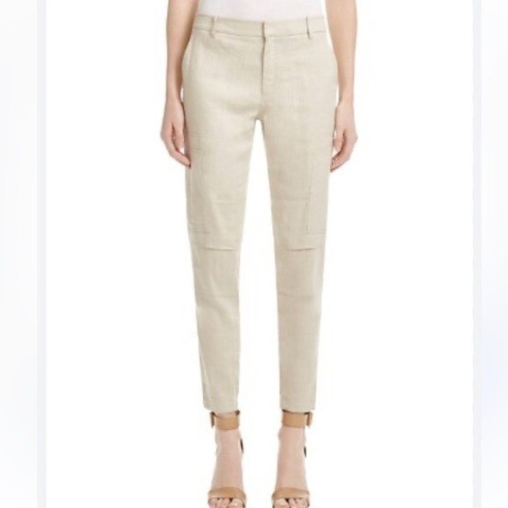 Vince linen blend cargo pants preppy revolve 10 large chic boho Anthropologie